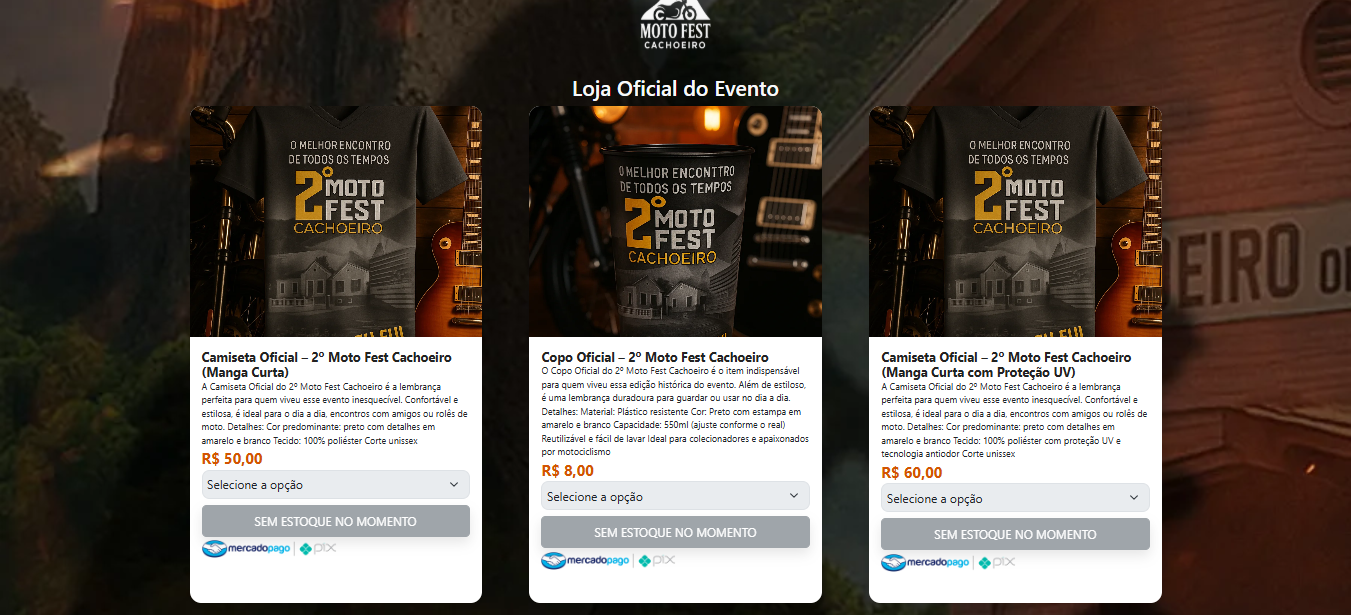 Loja Oficial do Evento